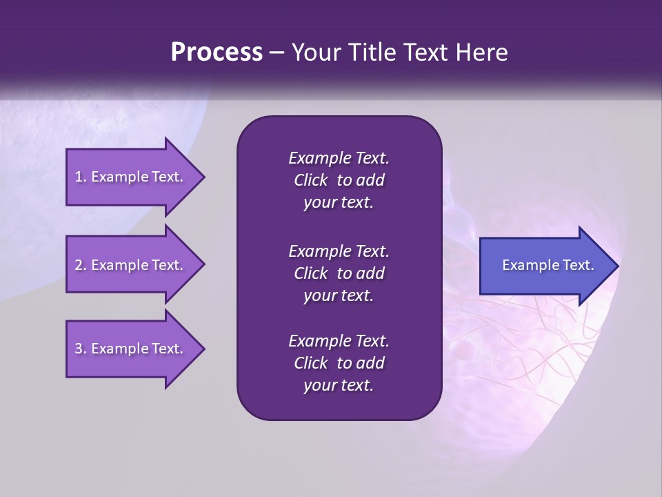 An Image Of A Cell Phone With A Purple Background PowerPoint Template