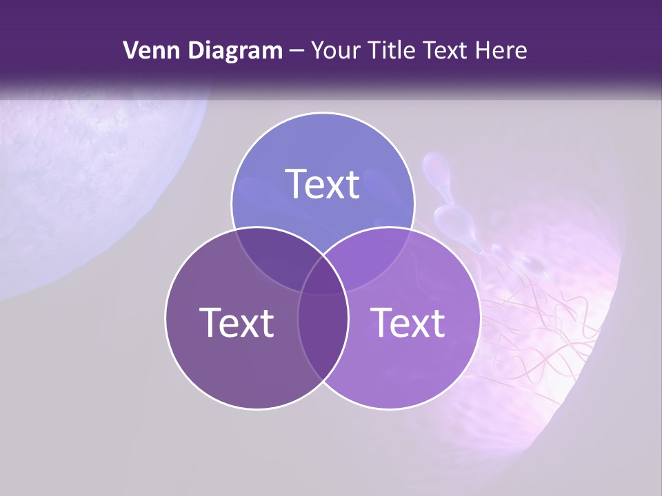 An Image Of A Cell Phone With A Purple Background PowerPoint Template