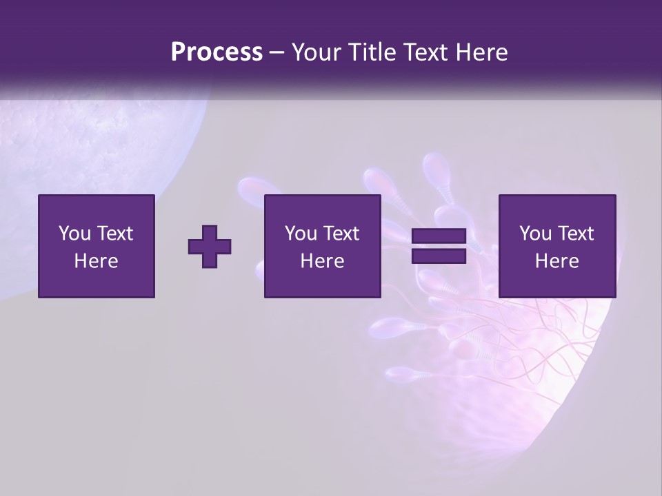 An Image Of A Cell Phone With A Purple Background PowerPoint Template