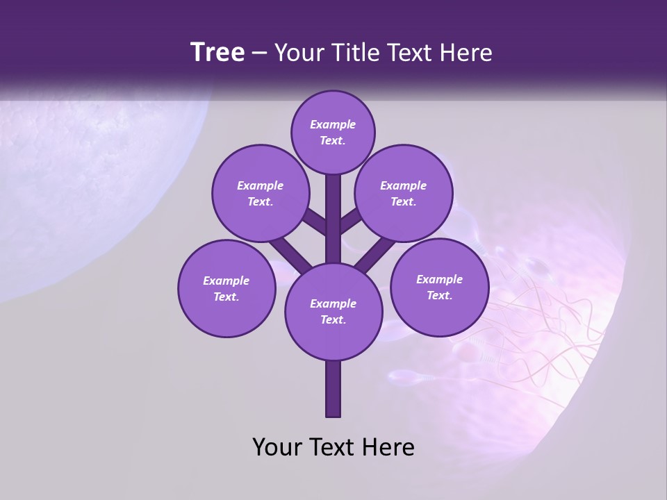 An Image Of A Cell Phone With A Purple Background PowerPoint Template
