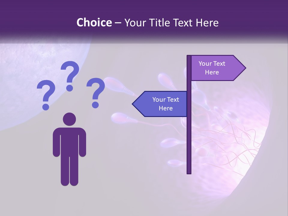 An Image Of A Cell Phone With A Purple Background PowerPoint Template