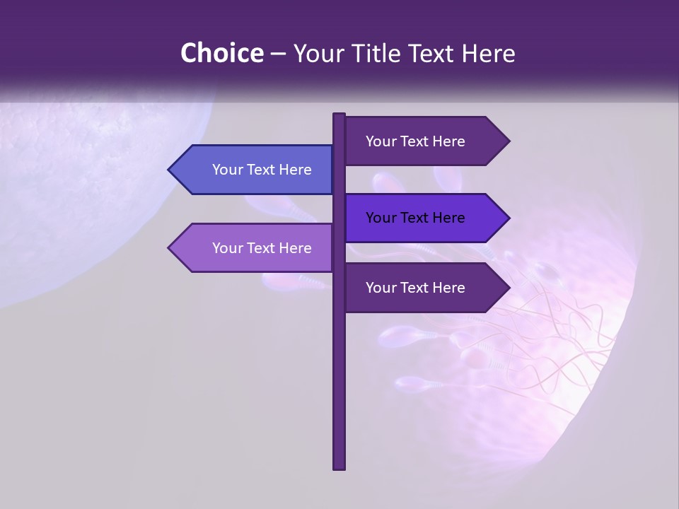 An Image Of A Cell Phone With A Purple Background PowerPoint Template