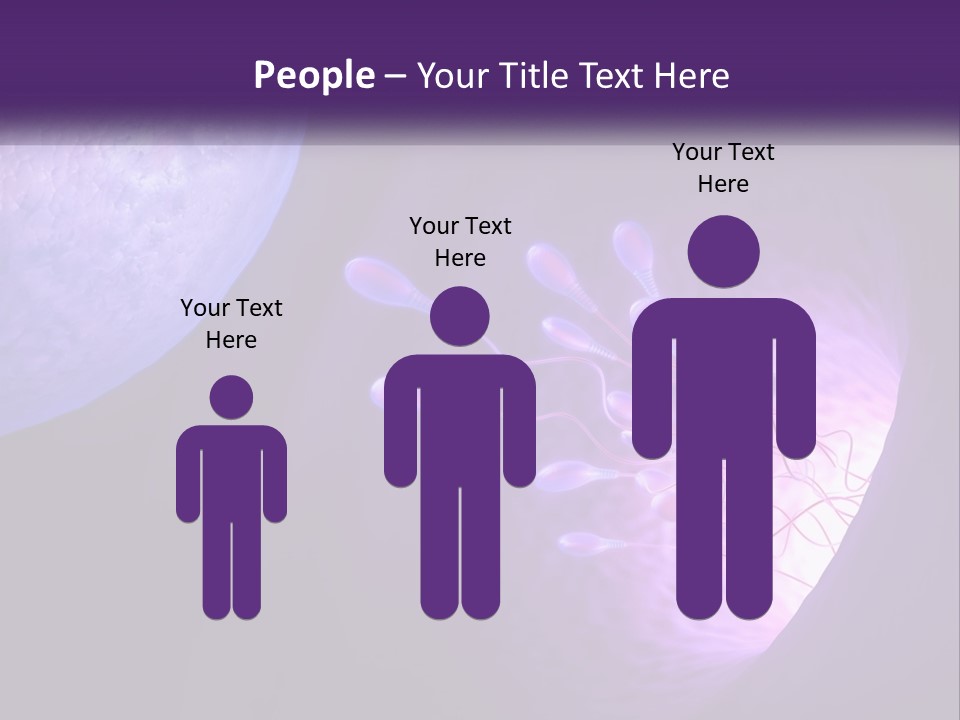 An Image Of A Cell Phone With A Purple Background PowerPoint Template