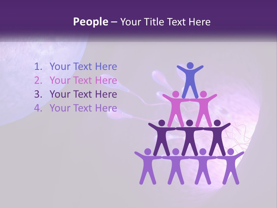 An Image Of A Cell Phone With A Purple Background PowerPoint Template