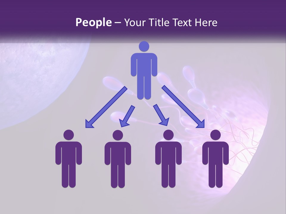 An Image Of A Cell Phone With A Purple Background PowerPoint Template