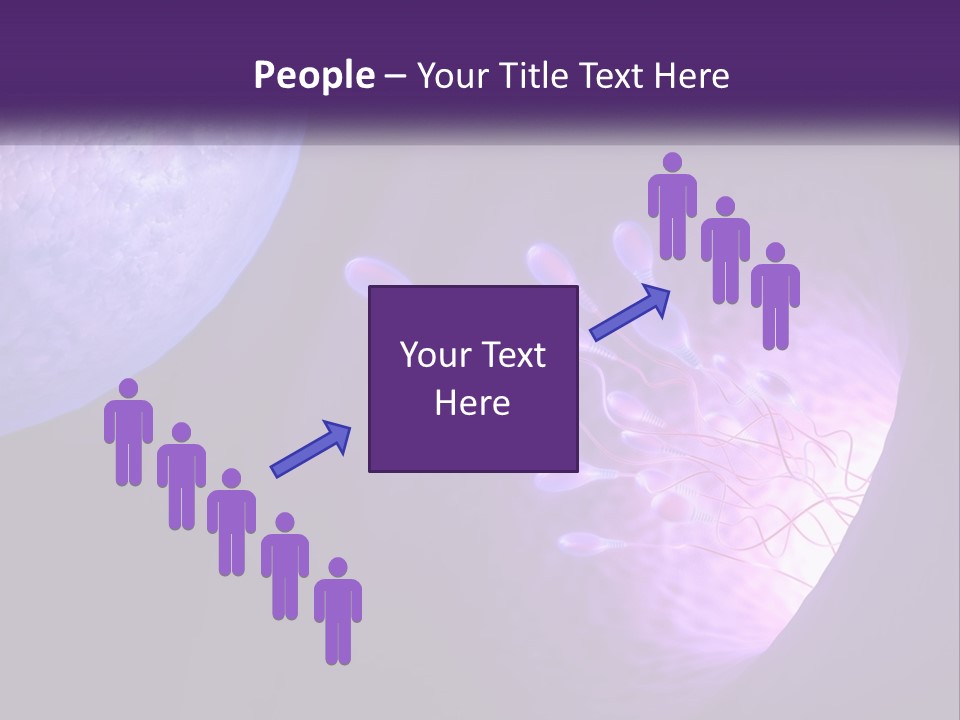 An Image Of A Cell Phone With A Purple Background PowerPoint Template