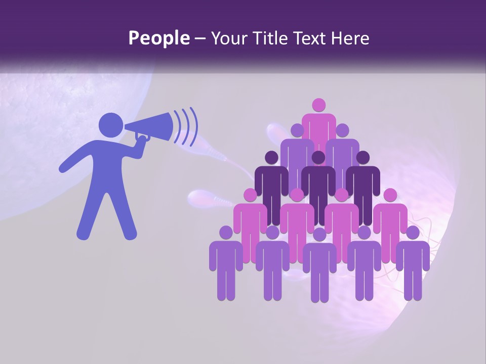 An Image Of A Cell Phone With A Purple Background PowerPoint Template