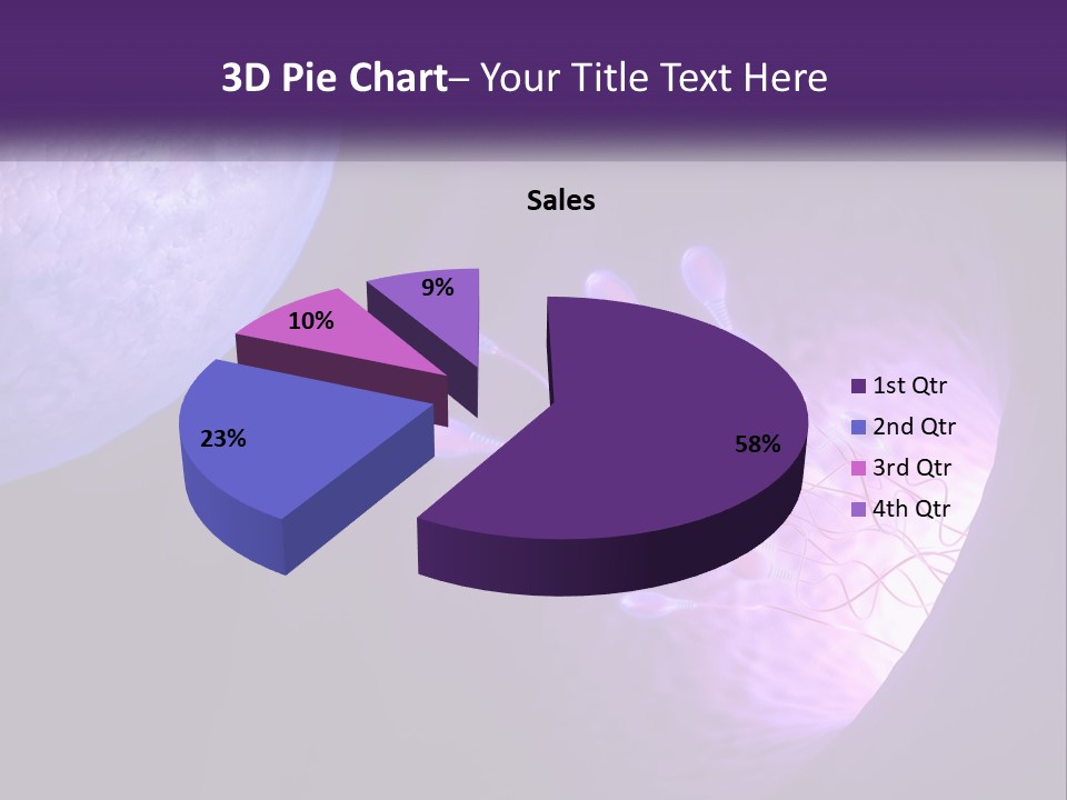 An Image Of A Cell Phone With A Purple Background PowerPoint Template