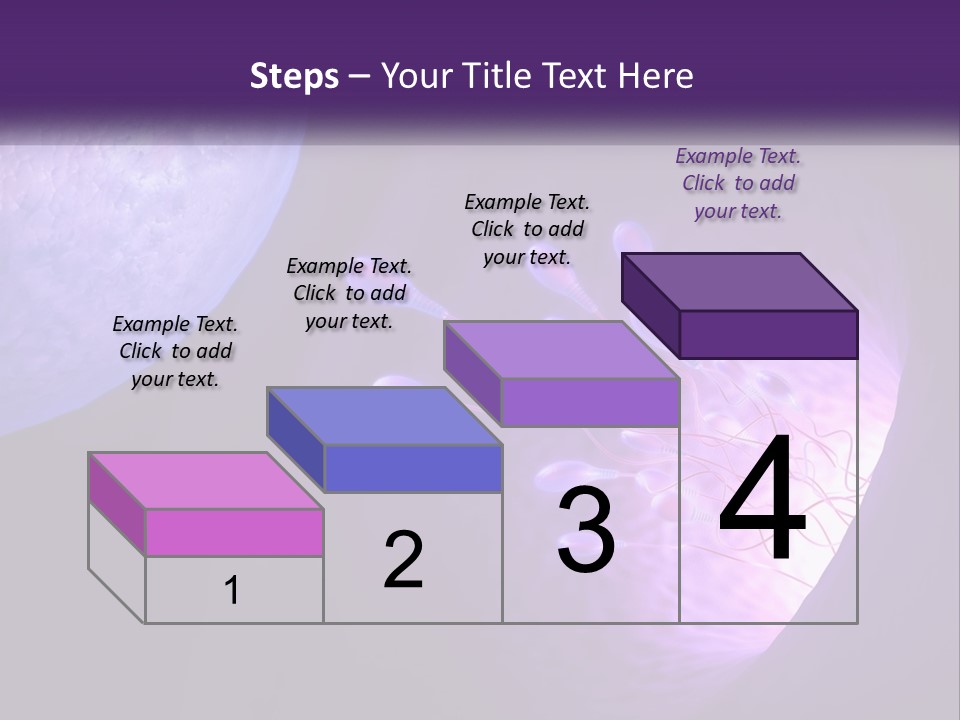 An Image Of A Cell Phone With A Purple Background PowerPoint Template