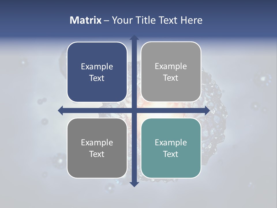 An Image Of A Cell Phone With Bubbles On It PowerPoint Template