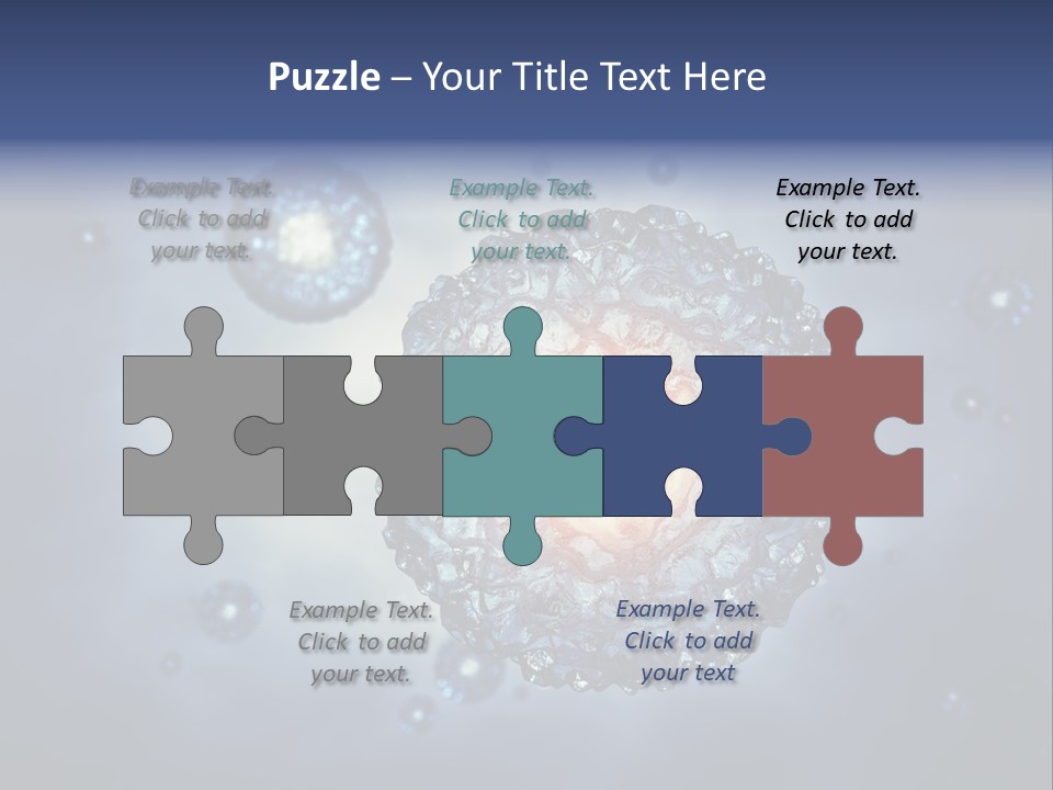 An Image Of A Cell Phone With Bubbles On It PowerPoint Template