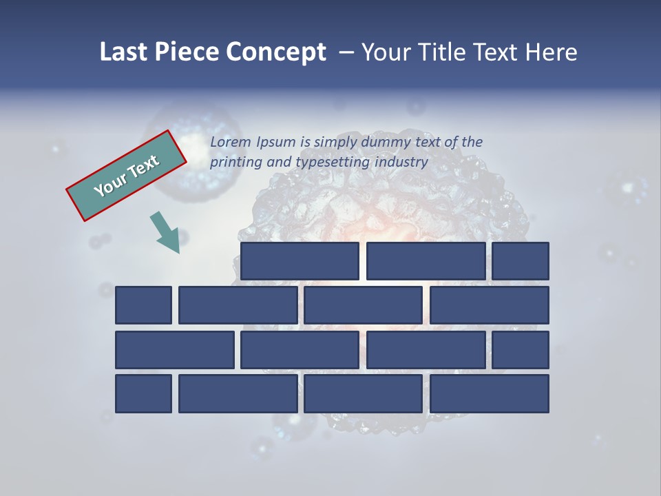 An Image Of A Cell Phone With Bubbles On It PowerPoint Template