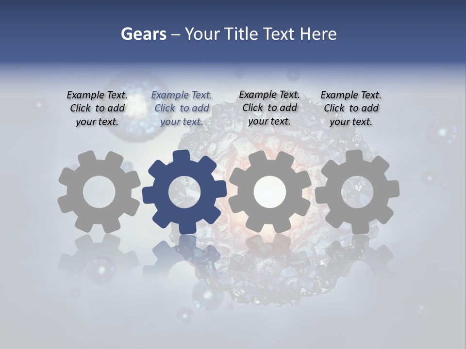 An Image Of A Cell Phone With Bubbles On It PowerPoint Template