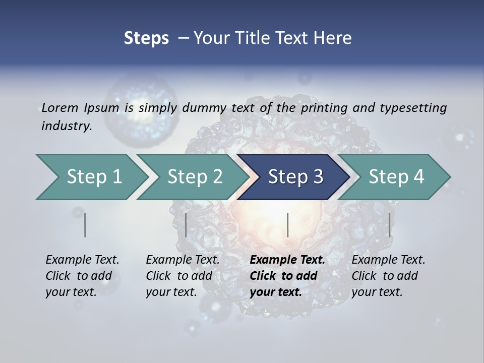 An Image Of A Cell Phone With Bubbles On It PowerPoint Template