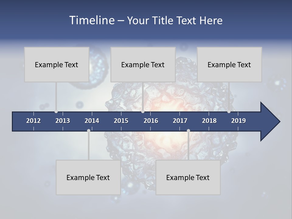 An Image Of A Cell Phone With Bubbles On It PowerPoint Template