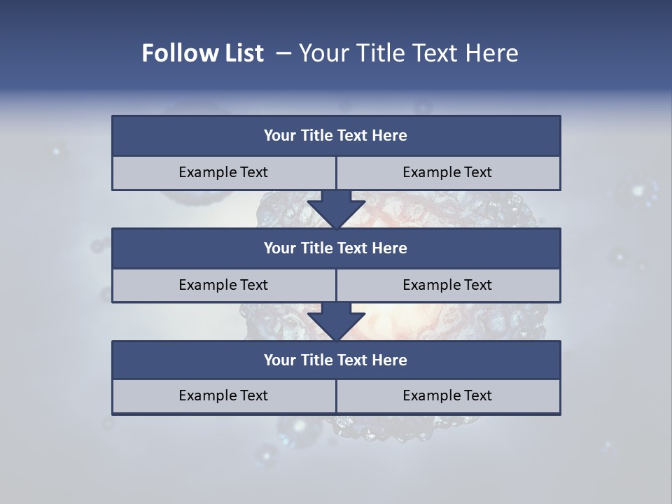 An Image Of A Cell Phone With Bubbles On It PowerPoint Template