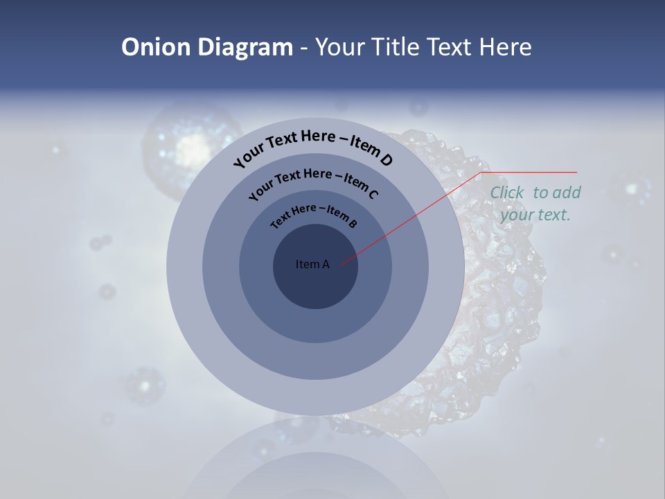 An Image Of A Cell Phone With Bubbles On It PowerPoint Template
