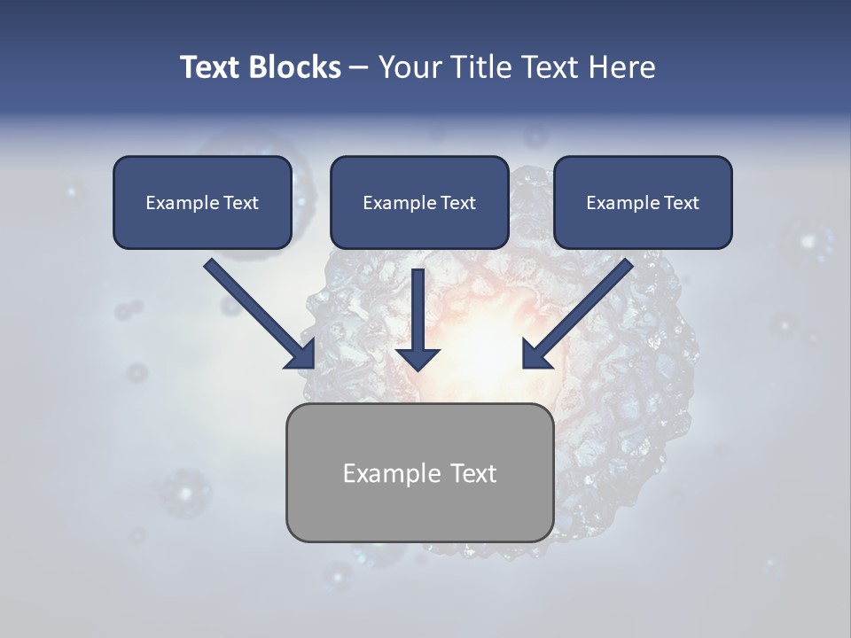 An Image Of A Cell Phone With Bubbles On It PowerPoint Template