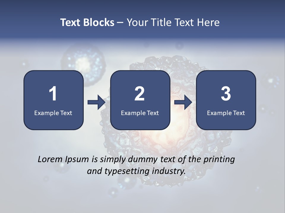 An Image Of A Cell Phone With Bubbles On It PowerPoint Template