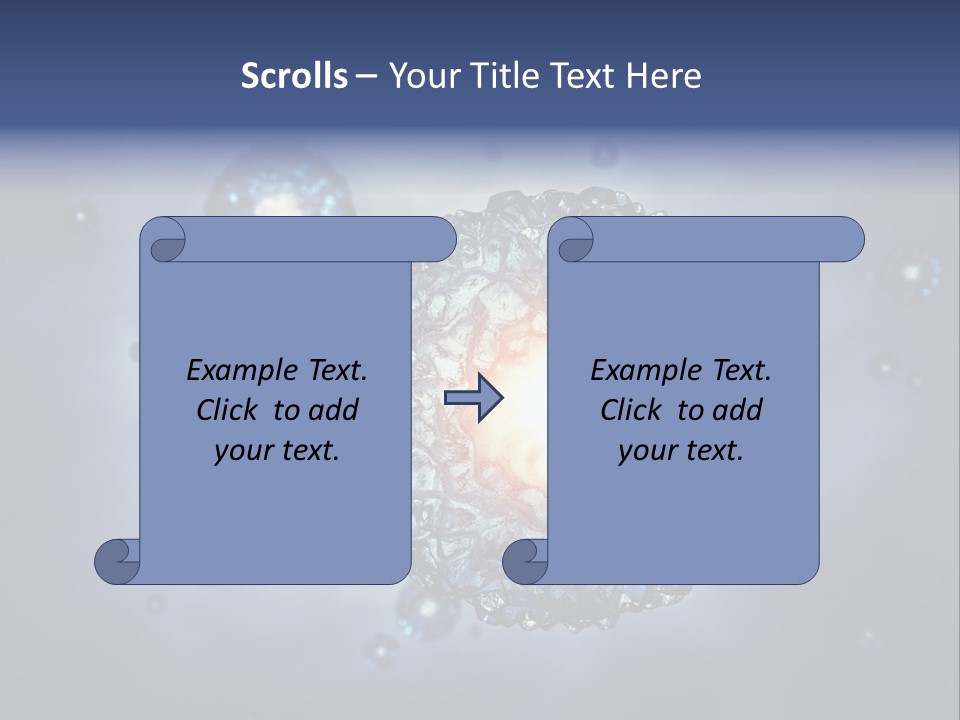 An Image Of A Cell Phone With Bubbles On It PowerPoint Template