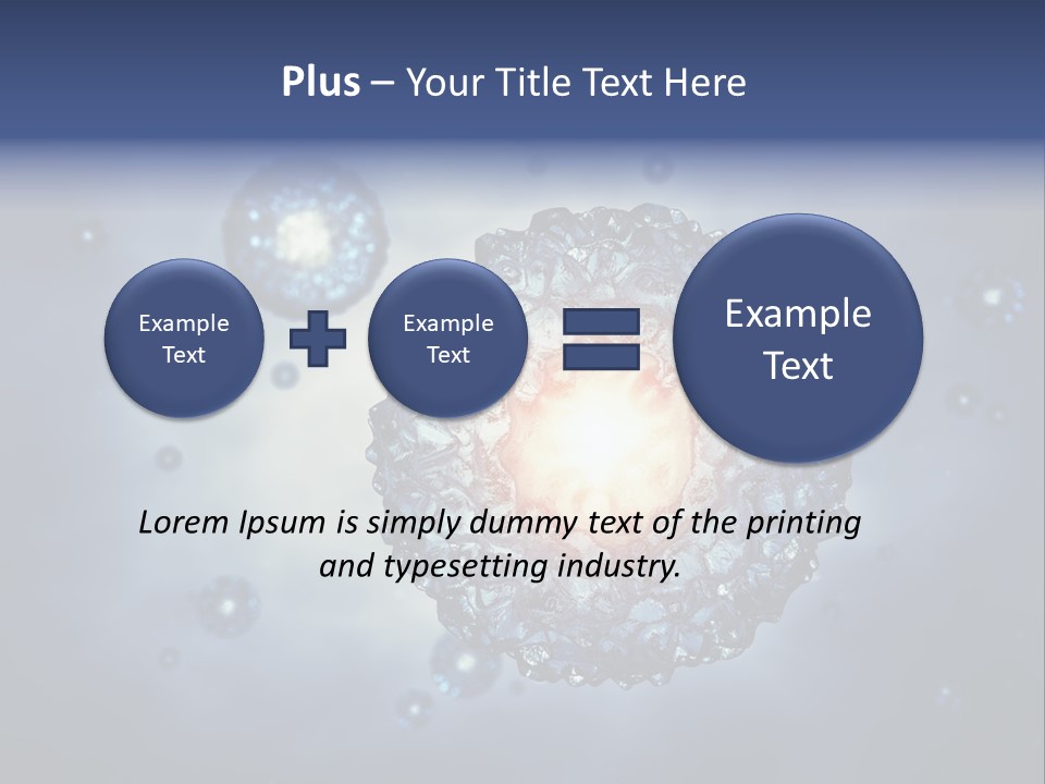 An Image Of A Cell Phone With Bubbles On It PowerPoint Template