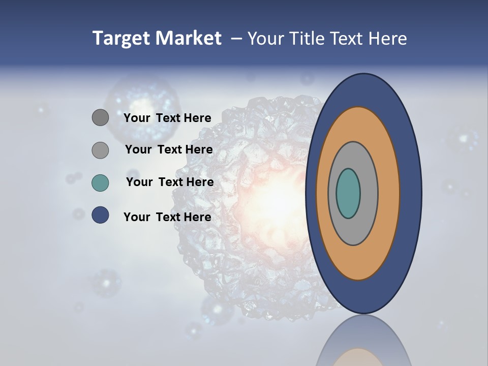 An Image Of A Cell Phone With Bubbles On It PowerPoint Template