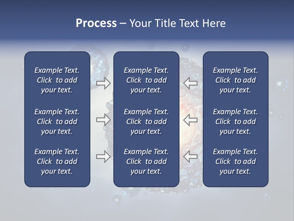 An Image Of A Cell Phone With Bubbles On It PowerPoint Template