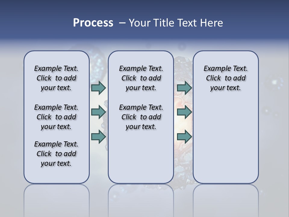An Image Of A Cell Phone With Bubbles On It PowerPoint Template