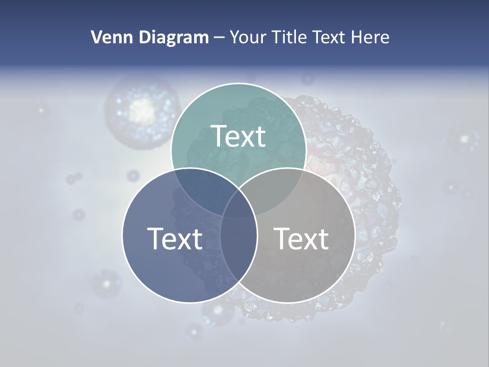 An Image Of A Cell Phone With Bubbles On It PowerPoint Template