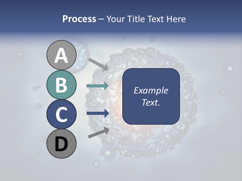 An Image Of A Cell Phone With Bubbles On It PowerPoint Template
