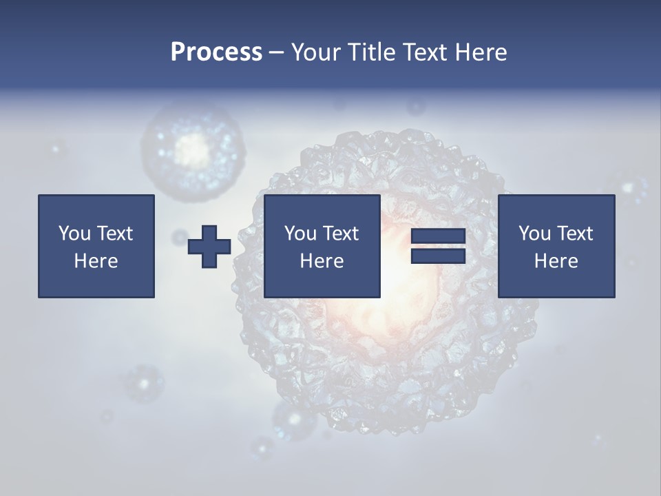 An Image Of A Cell Phone With Bubbles On It PowerPoint Template