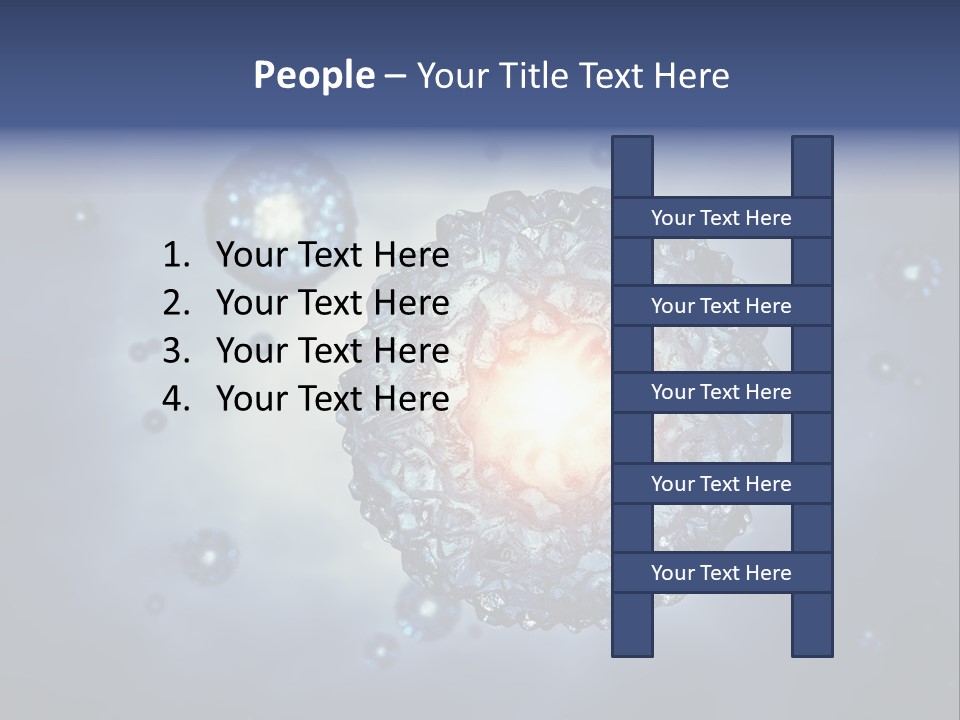 An Image Of A Cell Phone With Bubbles On It PowerPoint Template