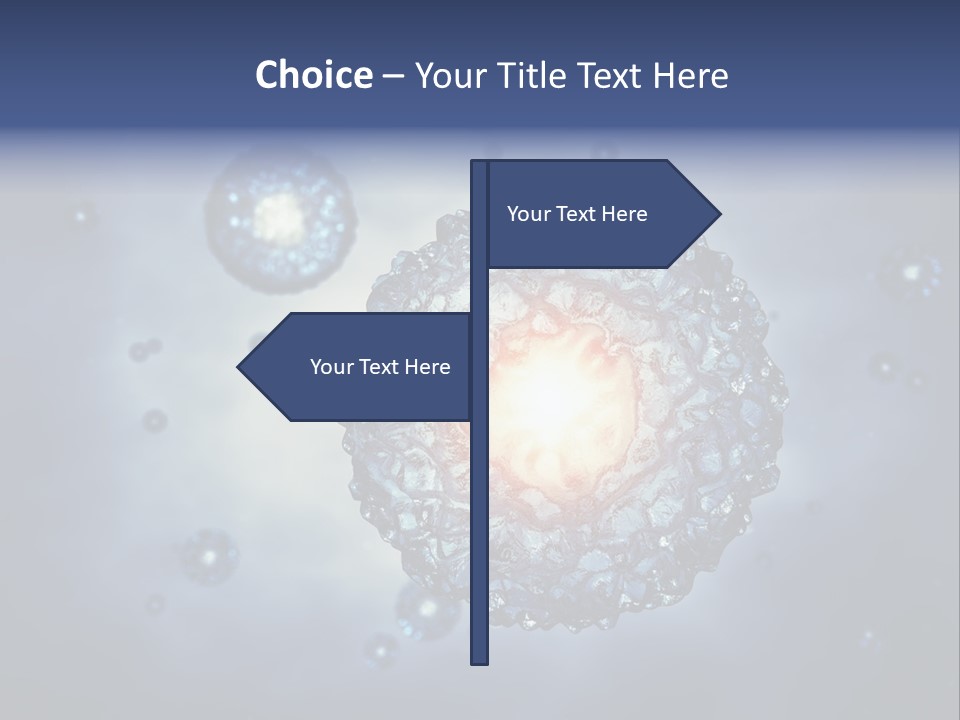 An Image Of A Cell Phone With Bubbles On It PowerPoint Template