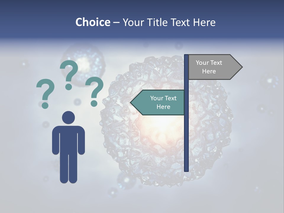 An Image Of A Cell Phone With Bubbles On It PowerPoint Template