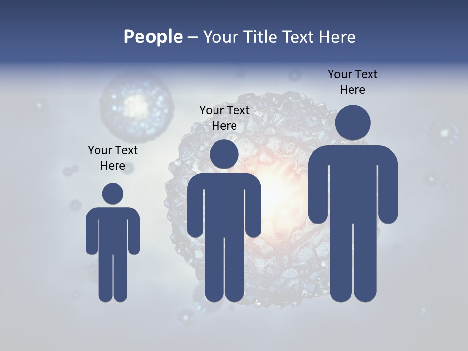 An Image Of A Cell Phone With Bubbles On It PowerPoint Template