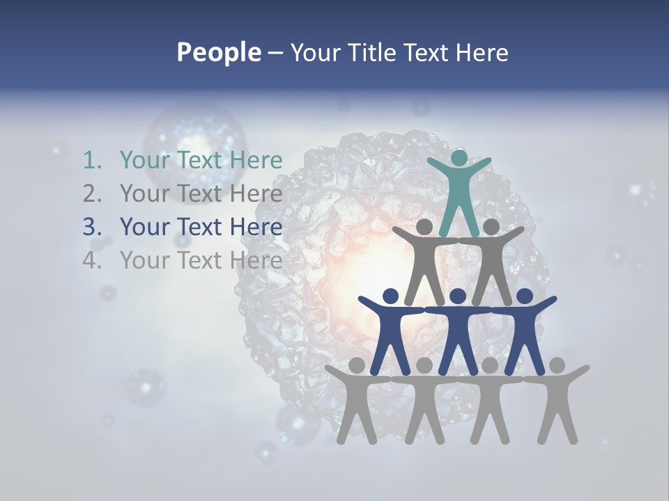 An Image Of A Cell Phone With Bubbles On It PowerPoint Template