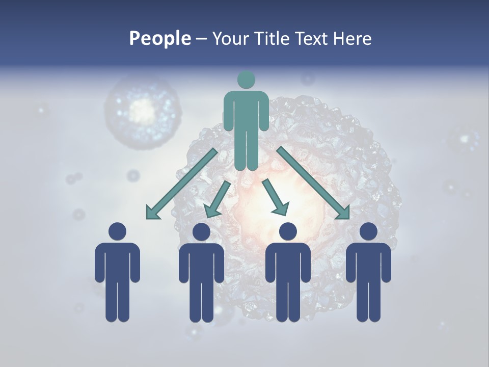 An Image Of A Cell Phone With Bubbles On It PowerPoint Template