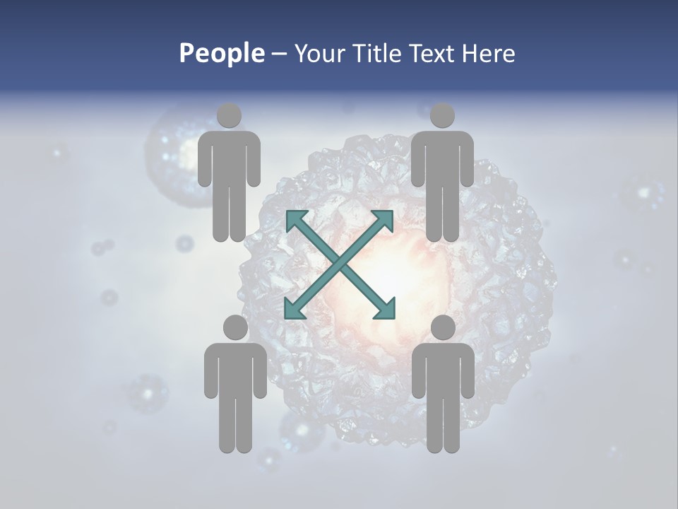 An Image Of A Cell Phone With Bubbles On It PowerPoint Template