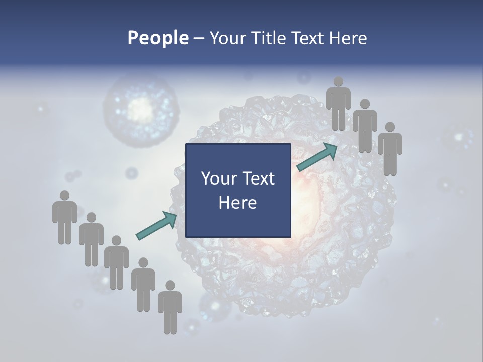 An Image Of A Cell Phone With Bubbles On It PowerPoint Template