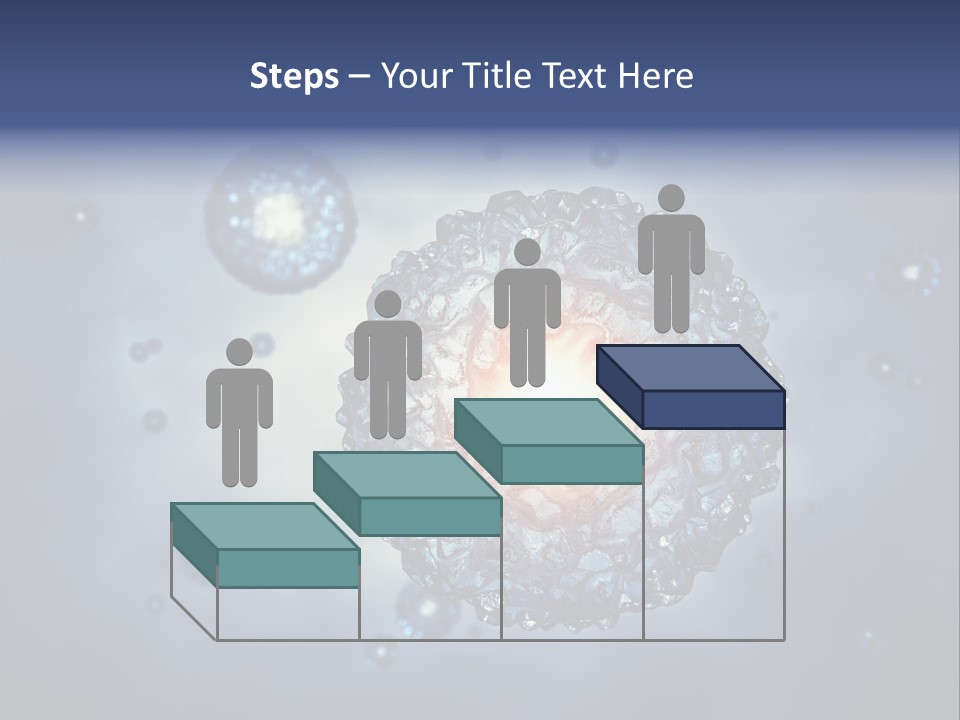 An Image Of A Cell Phone With Bubbles On It PowerPoint Template