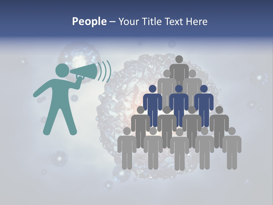 An Image Of A Cell Phone With Bubbles On It PowerPoint Template