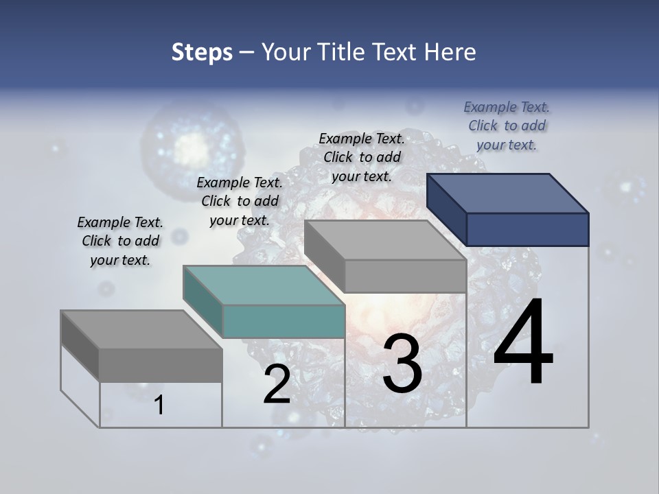 An Image Of A Cell Phone With Bubbles On It PowerPoint Template