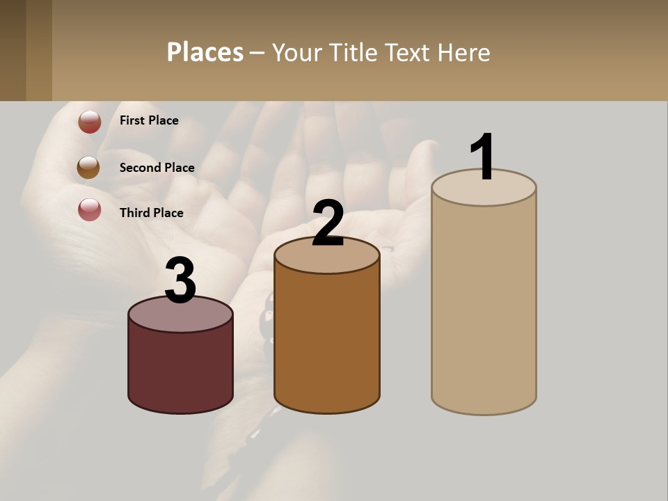 A Person Holding Their Hands Together With A Rosary PowerPoint Template