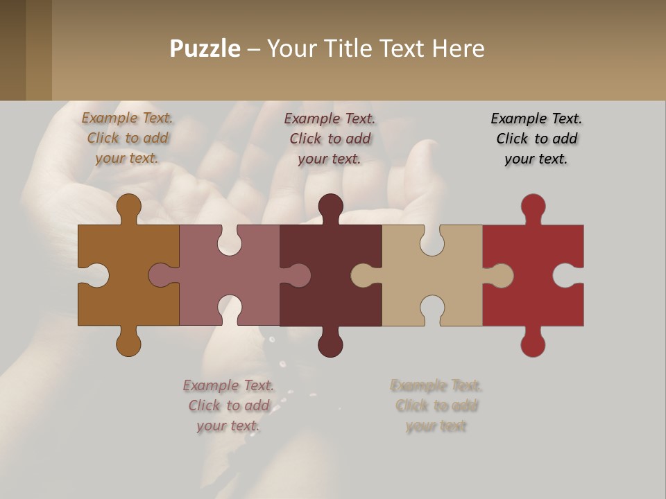 A Person Holding Their Hands Together With A Rosary PowerPoint Template