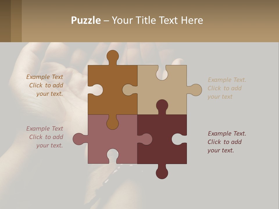 A Person Holding Their Hands Together With A Rosary PowerPoint Template