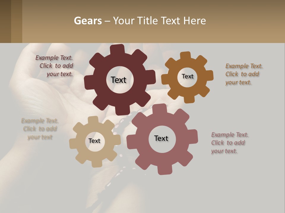 A Person Holding Their Hands Together With A Rosary PowerPoint Template