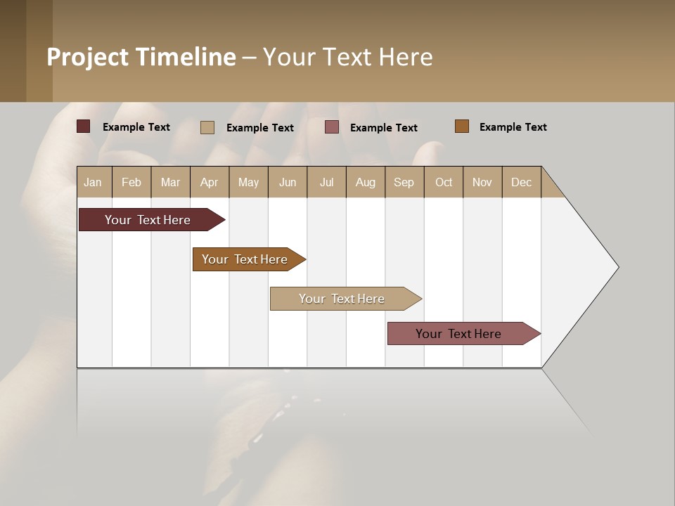 A Person Holding Their Hands Together With A Rosary PowerPoint Template