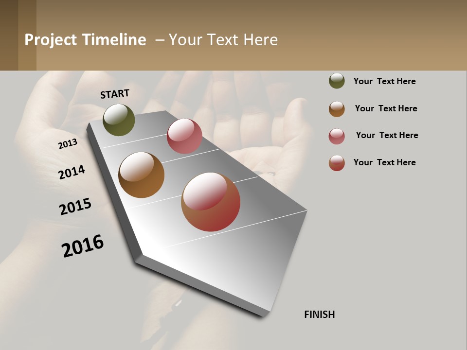 A Person Holding Their Hands Together With A Rosary PowerPoint Template