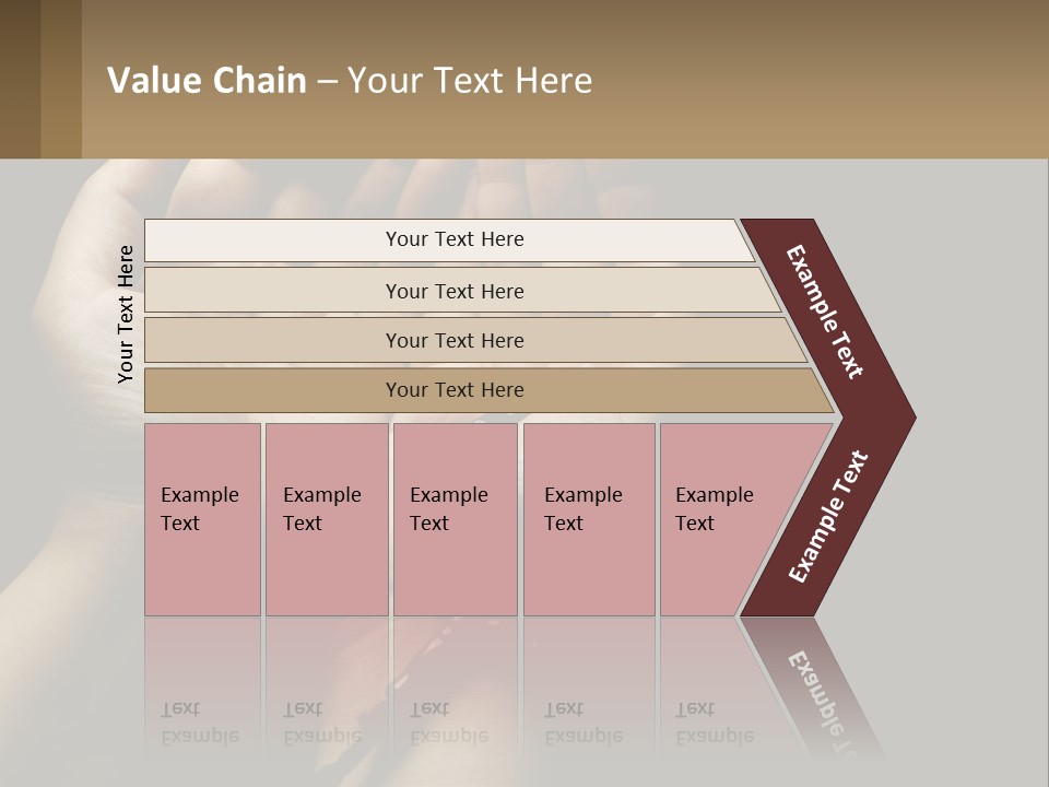 A Person Holding Their Hands Together With A Rosary PowerPoint Template