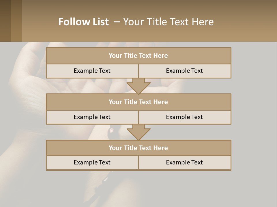 A Person Holding Their Hands Together With A Rosary PowerPoint Template